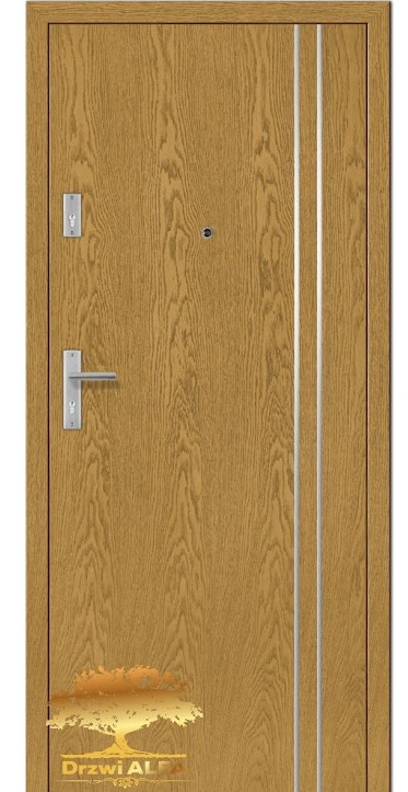 Drzwi dębowe z montażem